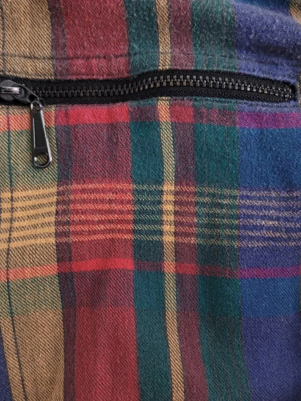 Vintage 80s Levi's multicolor flannel western snap button shirt